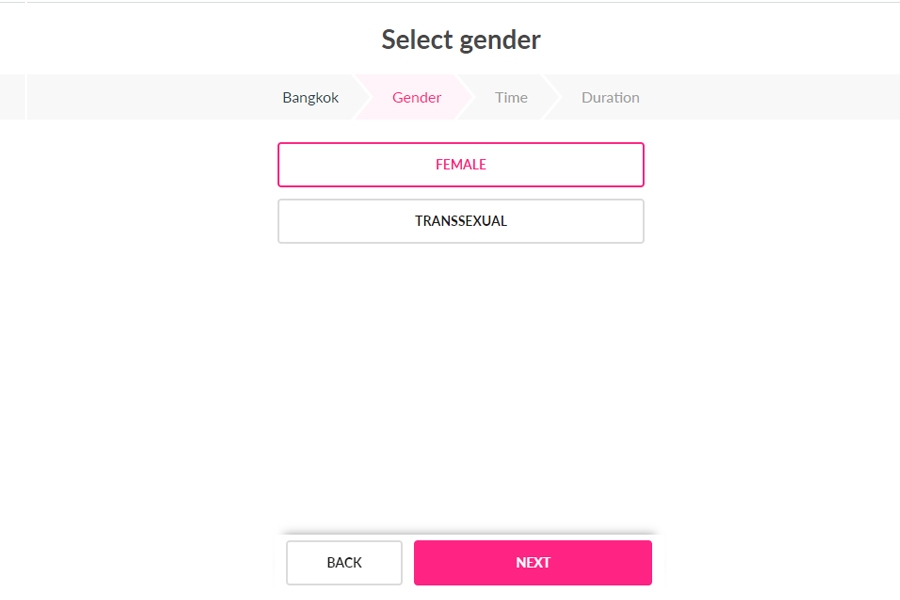 Select Prefered Gender
