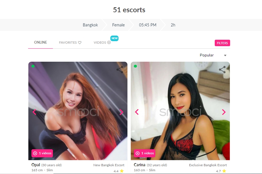 Smooci Escort profiles